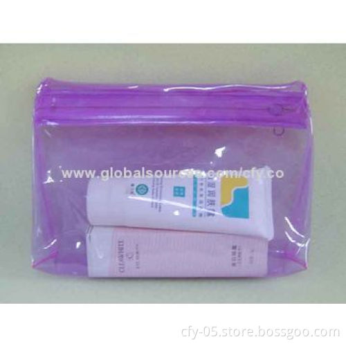 Transparent PVC cosmetic bag